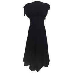 ALAIA black rayon dress