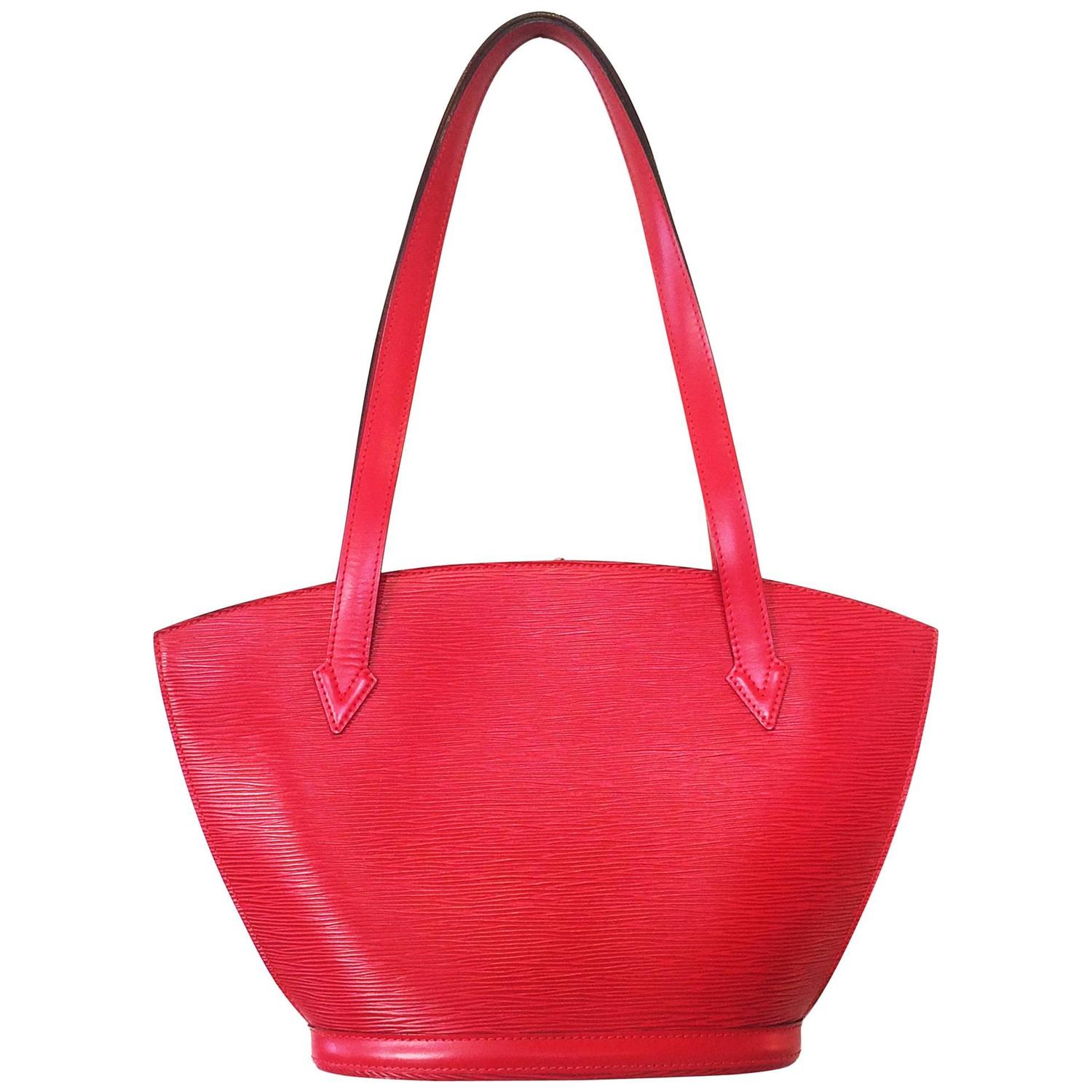 Red EPI Leather St. Jacques Louis Vuitton handbag bag purse For Sale at 1stdibs
