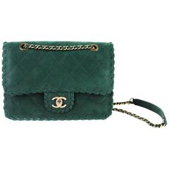 Chanel Quilted Suede Classic 2.55 Flap 