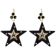 Dolce & Gabbana - Stelle Star Crystal Earrings Gold