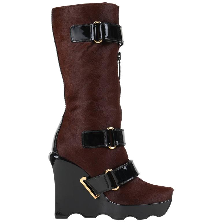 louis vuitton patent boots