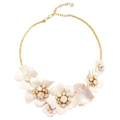 Philippe Ferrandis White Flower Choker