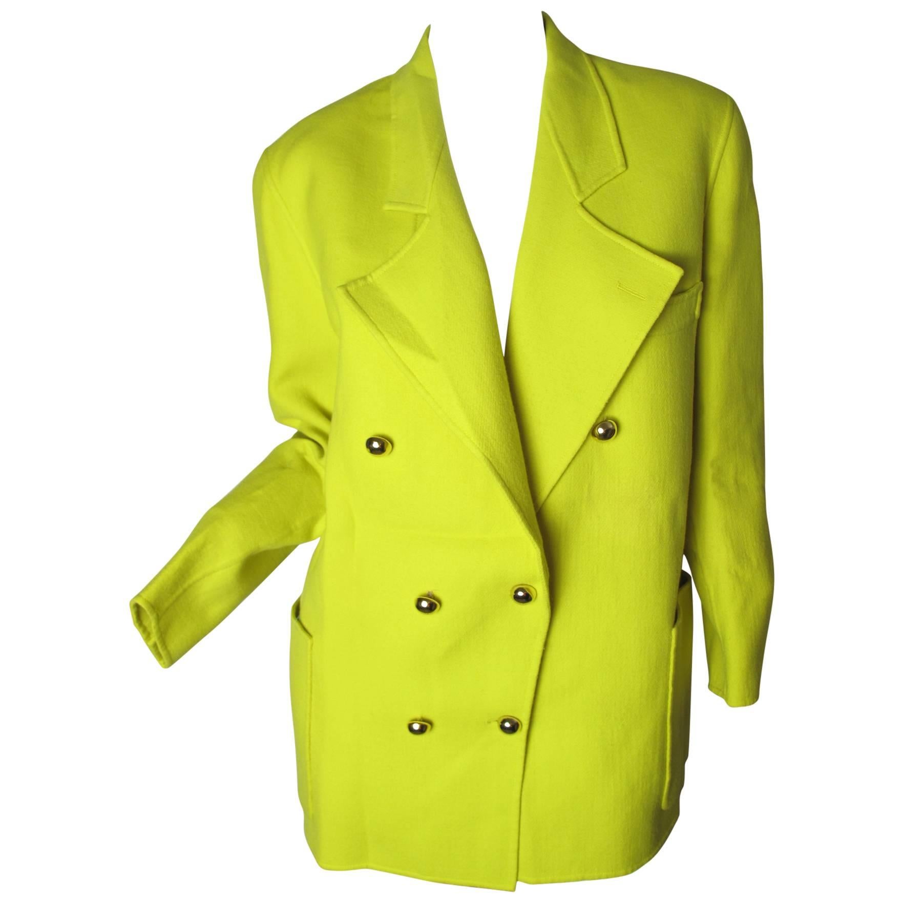 Christian Lacroix Bright Yellow Blazer