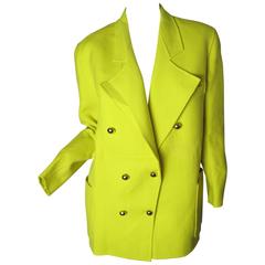 Vintage Christian Lacroix Bright Yellow Blazer