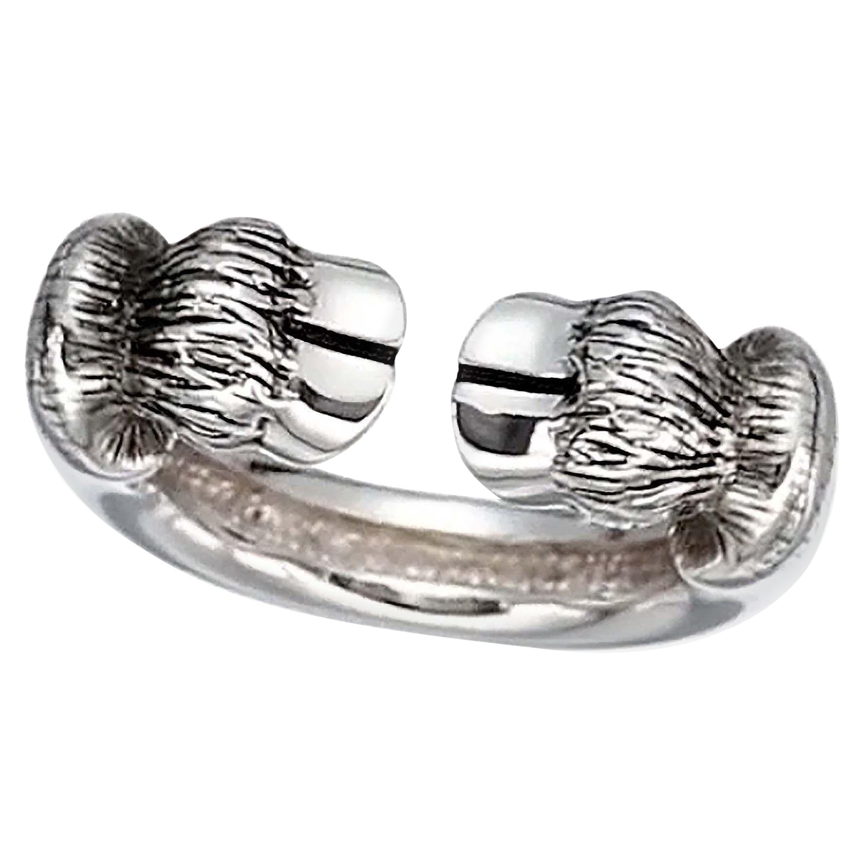 Vivienne Westwood - Alphonso Ring - Sterling Silver + Etched Orb  For Sale
