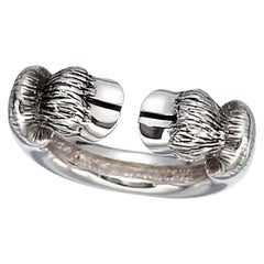 Vivienne Westwood ALPHONSO Ring - Sterling Silver 925 + Etched Orb - Size L