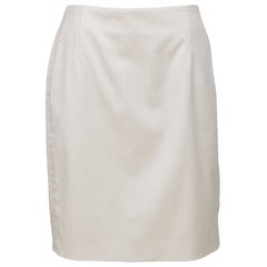 AKRIS PUNTO Beige Skirt Dress Straight Cotton Clothing US 8 FR 40