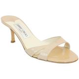 Nudefarbener Lackleder-Drucksatz von Jimmy Choo - 37,5