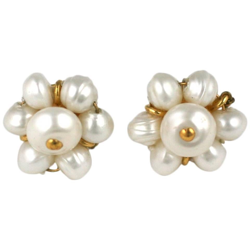 Chanel Classic Pearl Stud Earring