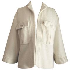 Chanel Wool Open Cropped Jacket 