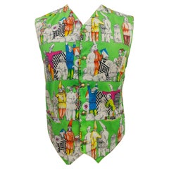 Vintage Versace iconic multicoloured cotton vest