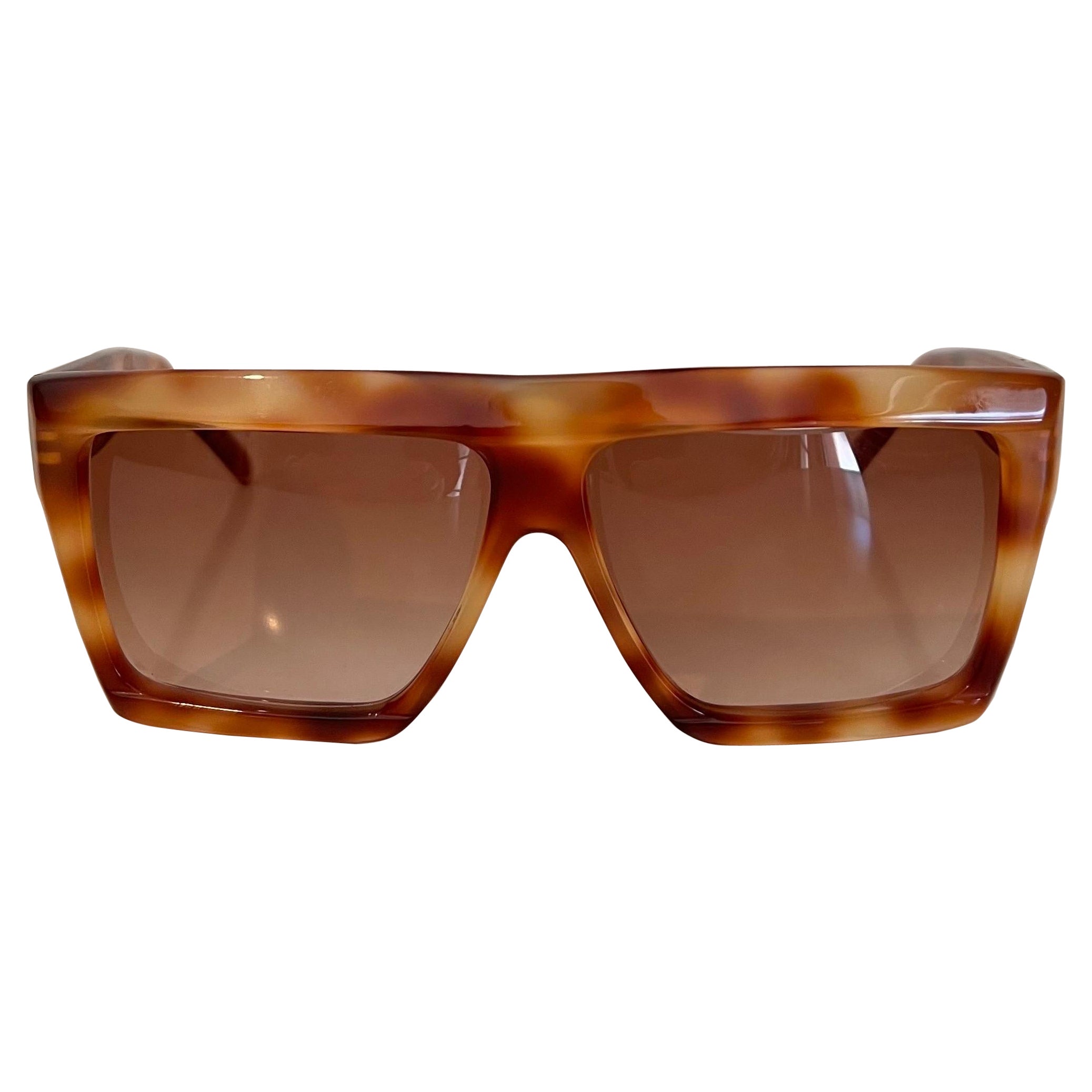 Never worn vintage 1980's Andre Courrèges tortoiseshell pattern sunglasses  For Sale at 1stDibs
