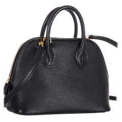 Hermès Mini Bolide 1923 Black Mysore Chevre Gold Hardware Handbag