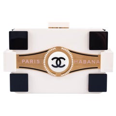 CHANEL Pearl Boy Brick Lego Clutch Black 78011