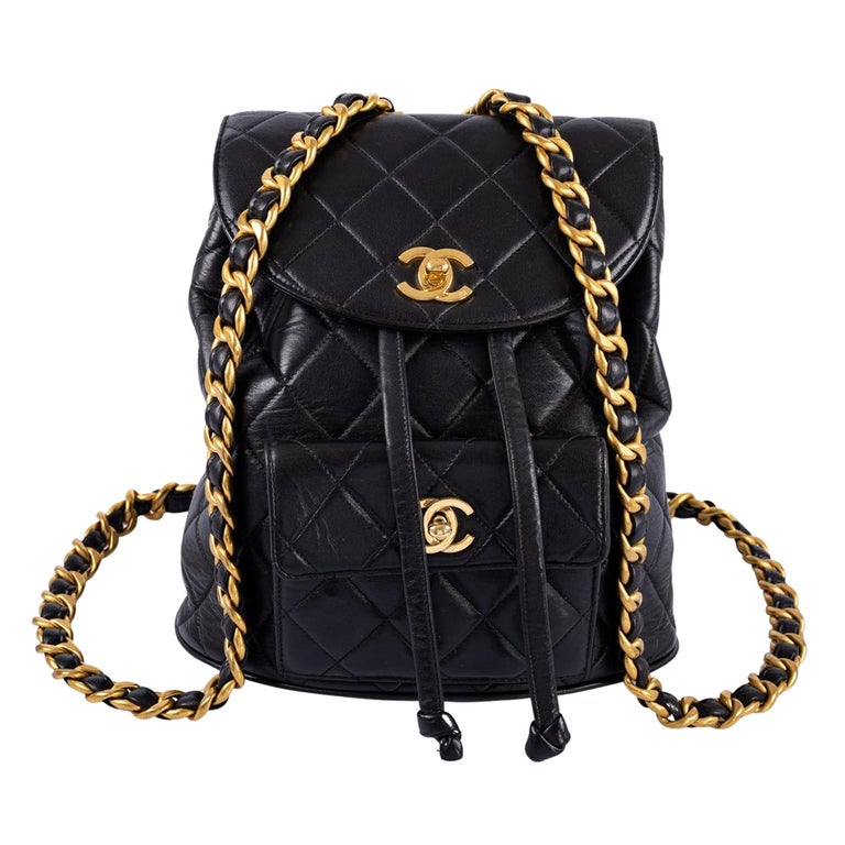 Chanel Silver Shimmer Quilted Leather Mini Backpack Is Back Backpack Chanel