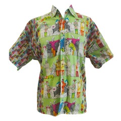 Vintage Versace iconic multicoloured cotton shirt