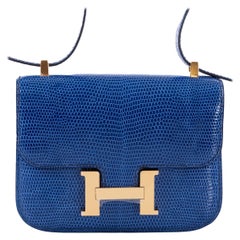 HERMÈS Constance Mini 19 shoulder bag in Black Monsieur leather with Ombre  Lizard Gold hardware-Ginza Xiaoma – Authentic Hermès Boutique