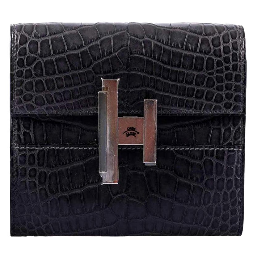 Pince Wallet - Luxury Taiga Leather Black