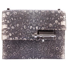 Hermès Verrou Chain Ombre Lizard Palladium Hardware Crossbody Bag