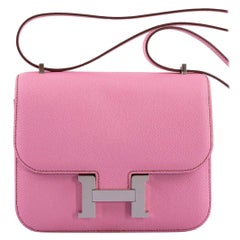 Hermès Constance 18 5P Pink Epsom with Palladium Hardware Bag 