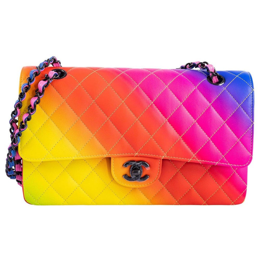 Chanel Medium Classic Flap Bag Rainbow 23c (Cruise Collection)