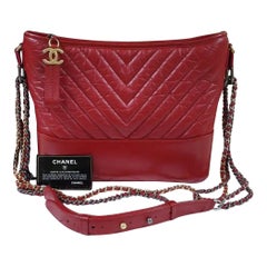 Chanel Red Leather Gabriel Bag