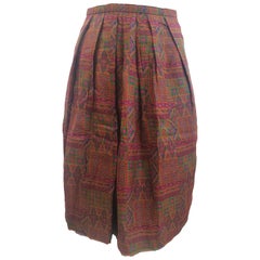 Retro Miu Miu multicoloured cotton skirt