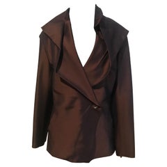 Retro 1990’s Issey Miyake evening jacket in brown 