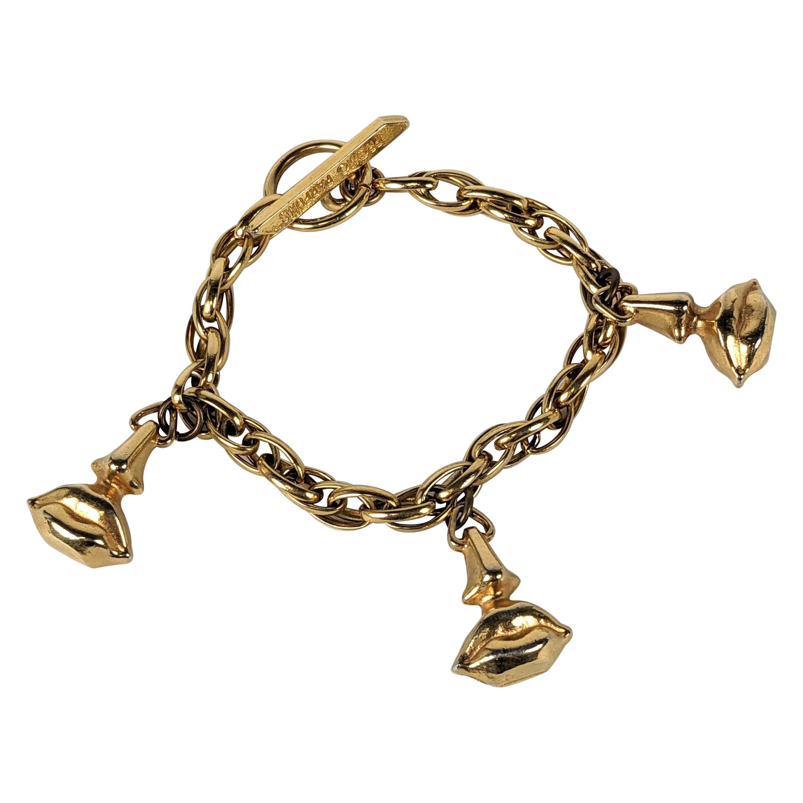 Seal Fob Charm Bracelet For Sale at 1stDibs | gold fob bracelet
