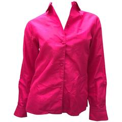 Emilio Pucci Silk Magenta Blouse - 1960's 3
