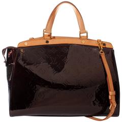 Louis Vuitton Brea GM Amarante Bag - burgundy red vernis leather