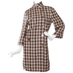 80s Valentino Tartan Coat 1
