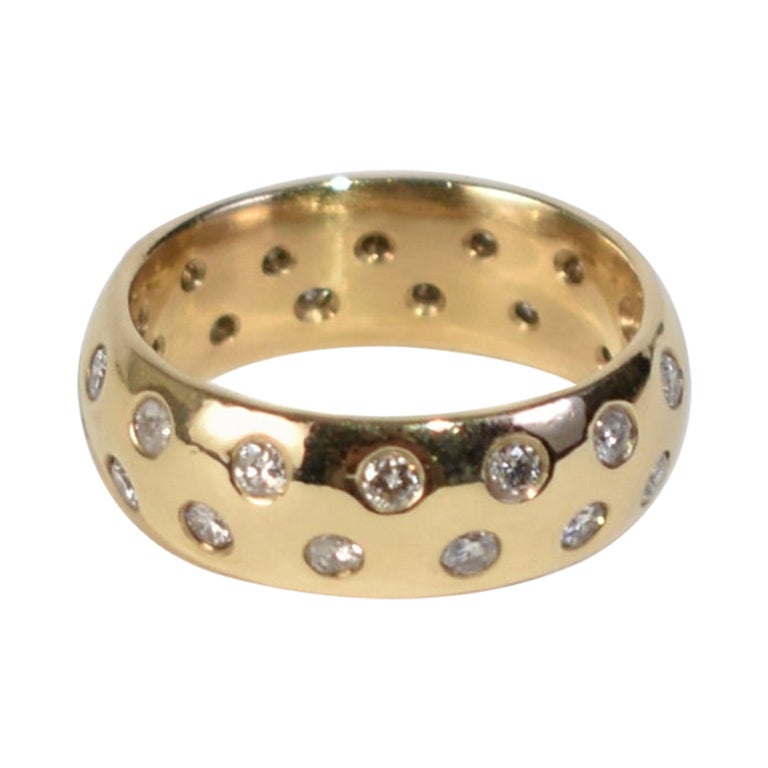 Gold Diamond Band Ring