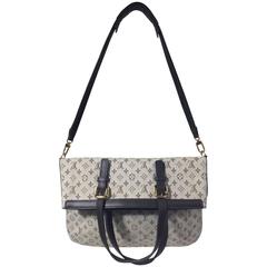 Louis Vuitton Khaki Mini Lin Foldover Bag