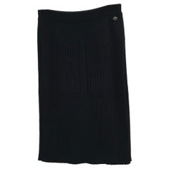 CHANEL Black Cashmere Skirt