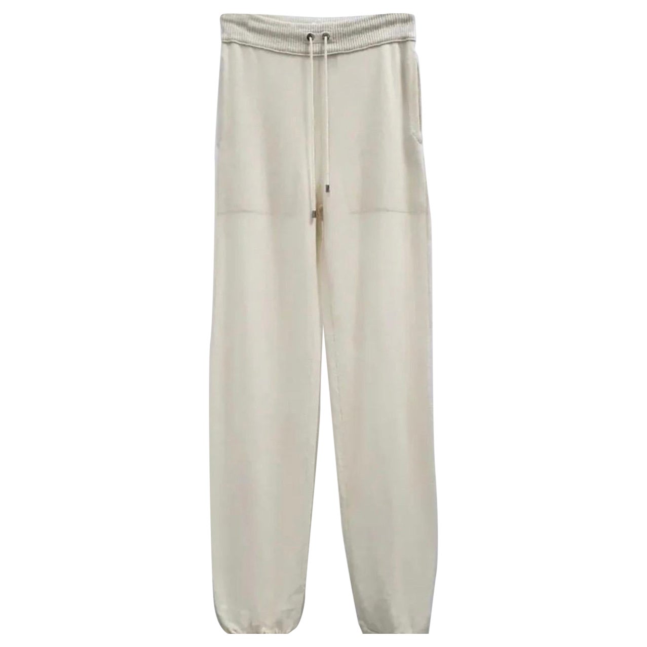 Chanel Ivory Cashmere Pants Trousers