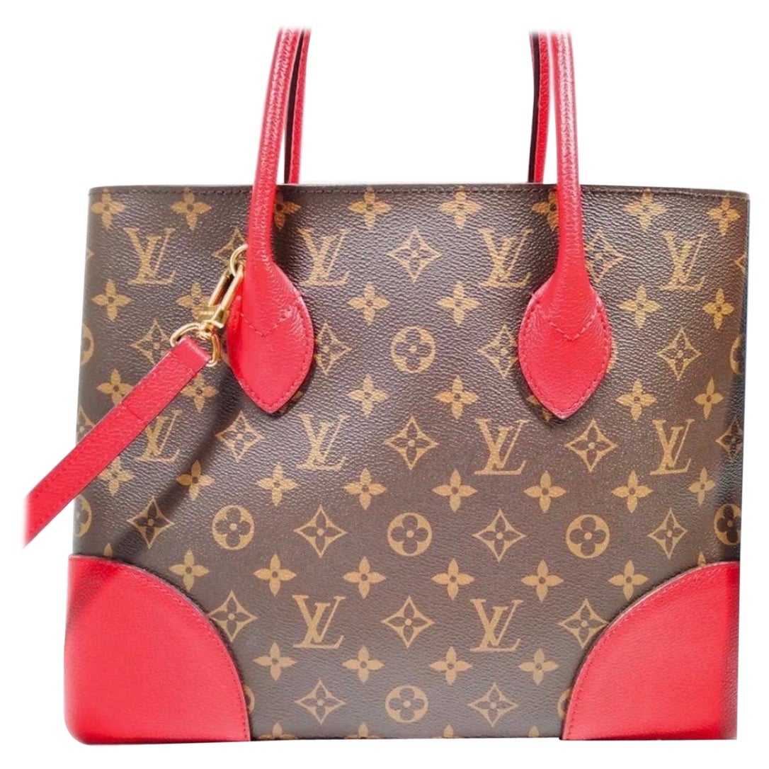 Louis Vuitton Flandrin Handbag Monogram Canvas and Leather Satchel Like New For Sale