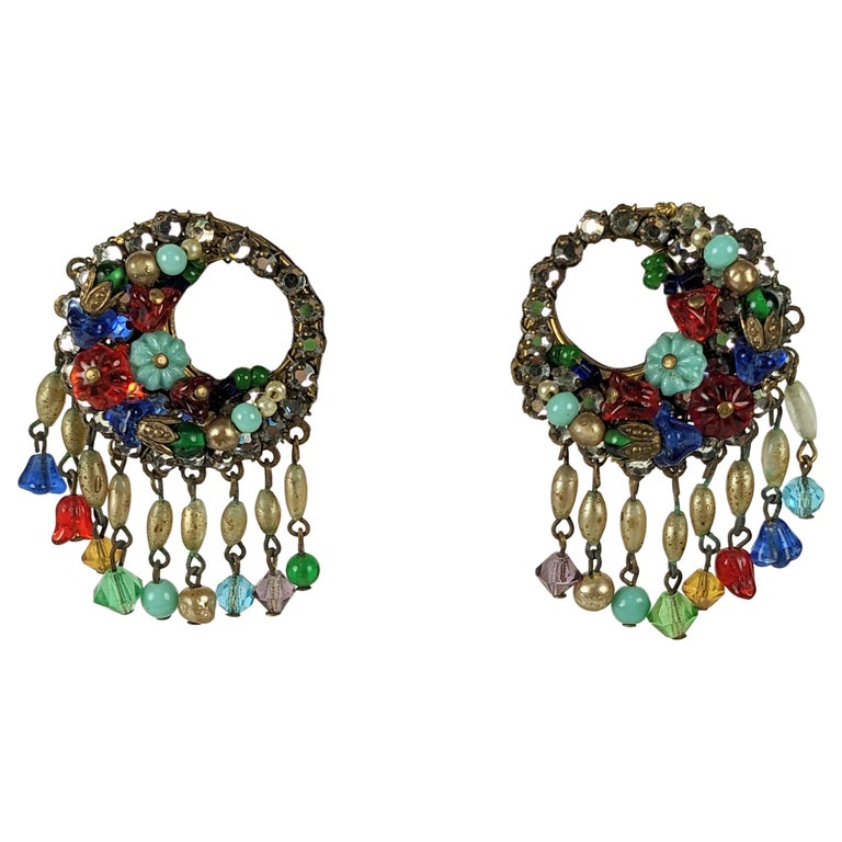 1960s Pate de Verre Ear Drops main image 1