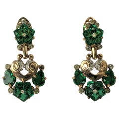 Trifari  Boucles d'oreilles Fleur de Paris, Alfred Philippe