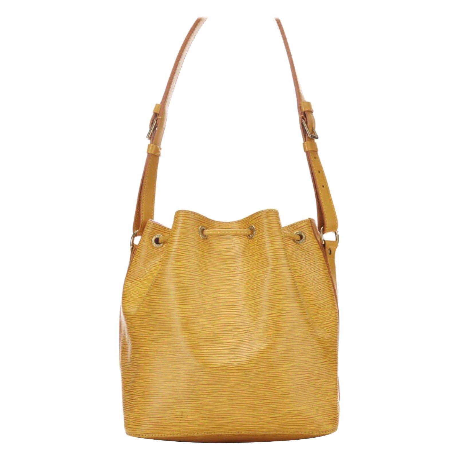 LOUIS VUITTON TASSIL YELLOW EPI NOÉ PETITE Drawstring Hand Bag/ Shoulder Bag For Sale