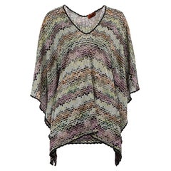 Pre-Loved Missoni Mare Women's V-Neck Abstract Pattern Top