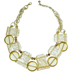 Vintage 1950s Lucite Spheres Necklace