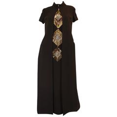 Vintage c1969 Possible Pierre Cardin Beaded Dress & Vest Set