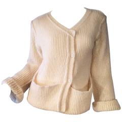 Rare Early Sonia Rykiel Knit Cardigan, 1960s