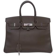 Hermes Nouveau birkin personnalisé etoupe togo 35 