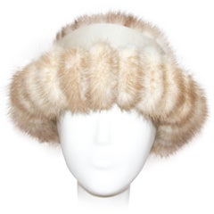 60s Blonde Coffee Mink Hat