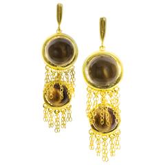 Mateo/Brown new limited edition collection Smoky Quartz Double Muna Earrings 