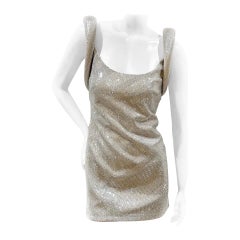 Versace Rhinestone Mini Dress Fall2020