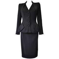 Early John Galliano Highly Structured Wool Suit 10