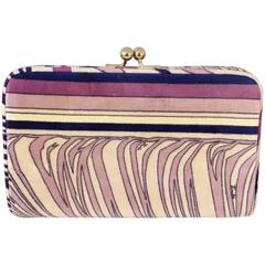 1960s Emilio Pucci Lilac Velvet Clutch